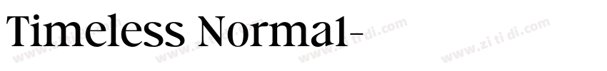 Timeless Norma1字体转换